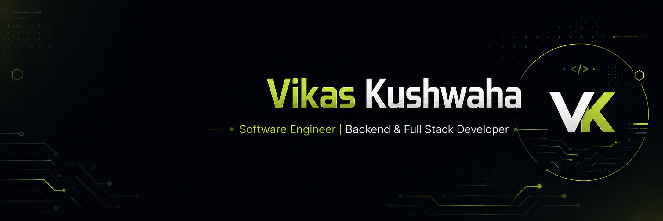 Vikas Kushwaha developer cover artwork